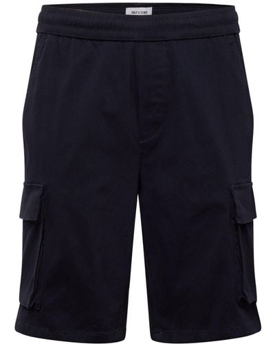 Only & Sons Shorts 'cam' - Blau
