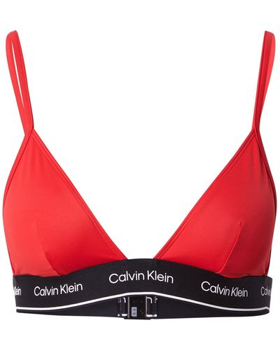 Calvin Klein Bikinitop 'meta legacy' - Rot