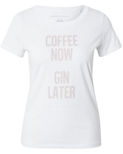 EINSTEIN & NEWTON T-shirt 'gin' - Weiß