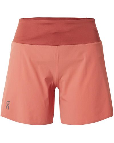 On Shoes Sportshorts - Rot