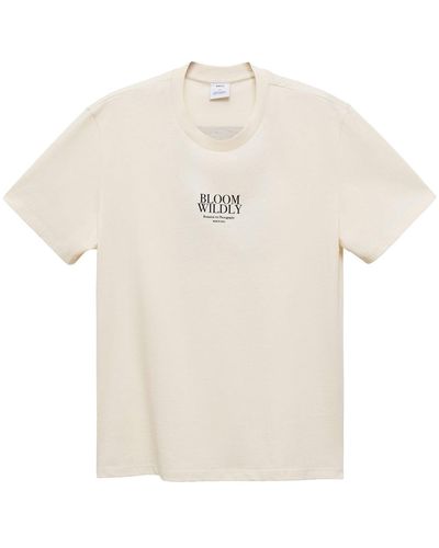 Mango T-shirt 'bloom' - Weiß