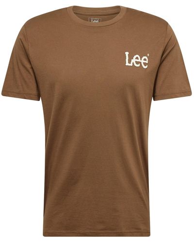 Lee Jeans T- shirt 'essential' - Braun