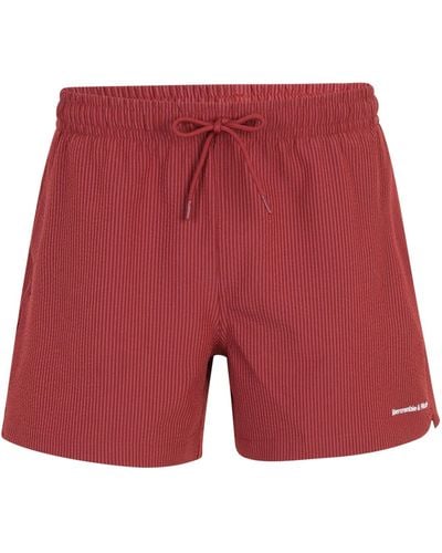 Abercrombie & Fitch Badeshorts - Rot