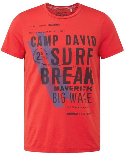 Camp David T-shirt - Rot