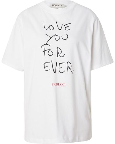 Fiorucci T-shirt 'loveyouforever' - Weiß