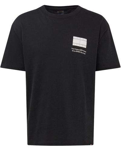 Tommy Hilfiger T-shirt 'essential' - Schwarz