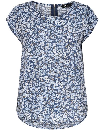 ONLY Bluse 'vic' - Blau