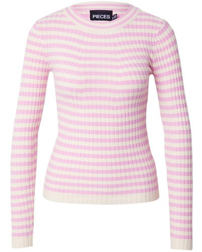 Pieces Pullover 'crista' - Pink
