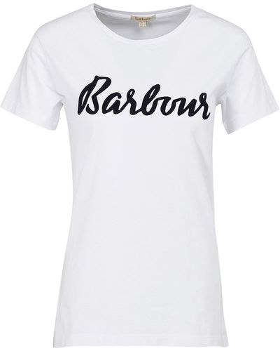Barbour T-shirt 'otterburn' - Weiß