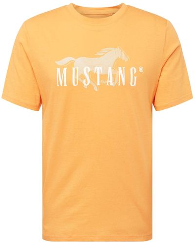 Mustang T-shirt 'austin' - Gelb