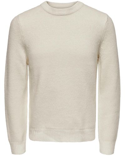 Only & Sons Pullover 'rio' - Weiß