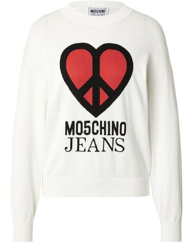Moschino Jeans Pullover - Weiß
