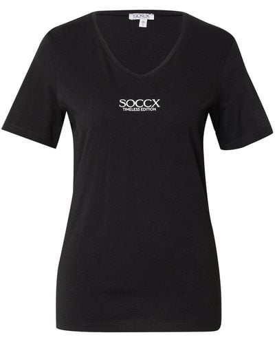 SOCCX T-shirt 'hap:py' - Schwarz