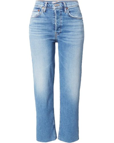 RE/DONE Jeans 'stove pipe' - Blau