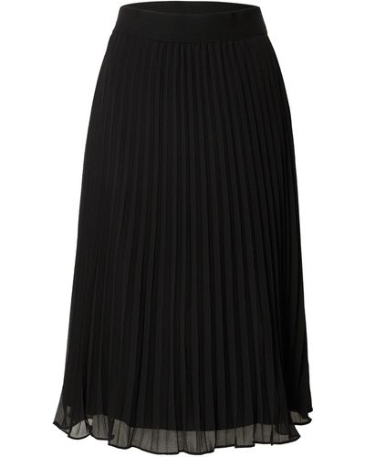 DKNY Damen - röcke 'pull on pleated maxi skirt' - Schwarz