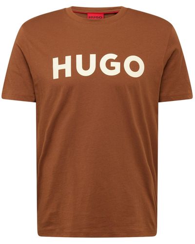 HUGO T-shirt 'dulivio' - Braun