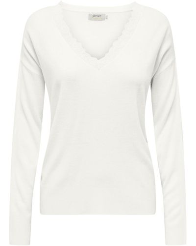 ONLY Pullover - Weiß