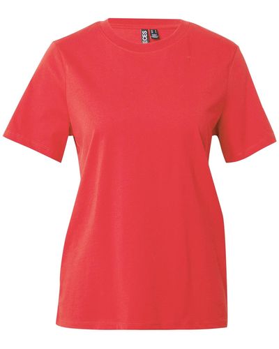 Pieces T-shirt 'ria' - Rot