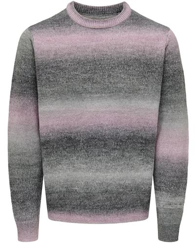 Only & Sons Pullover 'timber' - Grau
