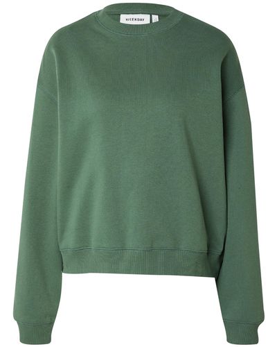 Weekday Sweatshirt 'essence standard' - Grün