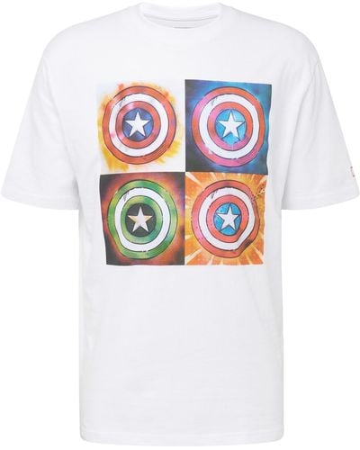 Springfield T-shirt 'captain america' - Weiß