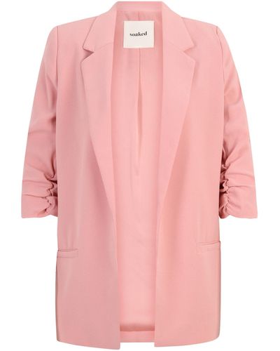Soaked In Luxury Blazer 'shirley' - Pink