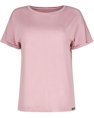 SKINY T-shirt 'every night' - Pink