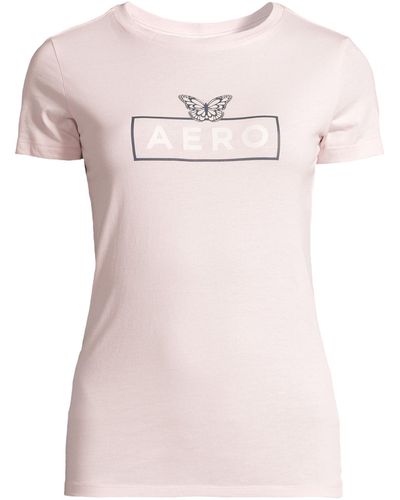 Aéropostale T-shirt 'jun' - Pink