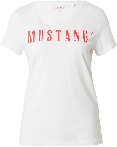 Mustang T-shirt 'alma' - Weiß