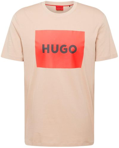 HUGO T-shirt 'dulive222' - Pink