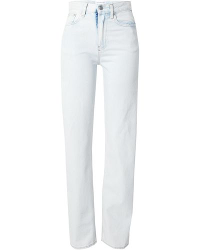 Calvin Klein Jeans 'high rise straight' - Weiß