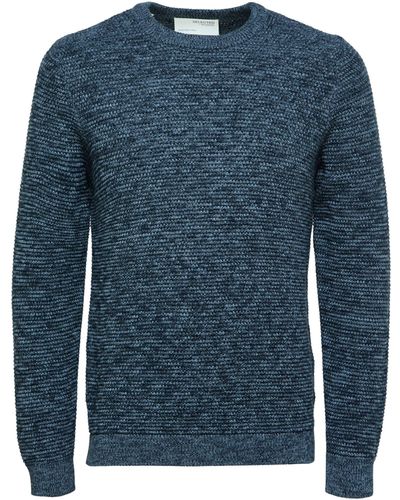 SELECTED Pullover 'vince' - Blau