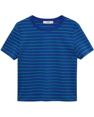 Mango T-shirt 'boxy' - Blau