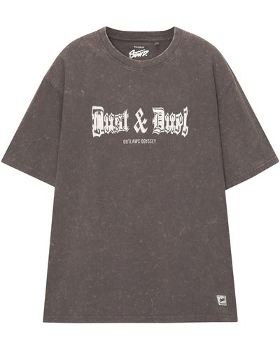 Pull&Bear T-shirt - Grau