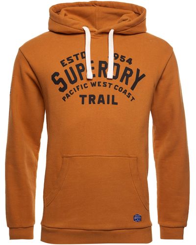 Superdry S Heritage Mountain Graphic Hood Hooded Sweatshirt - Gelb