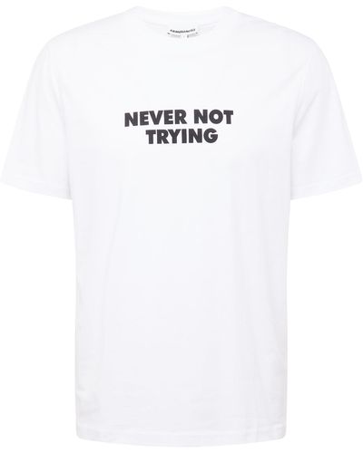 ARMEDANGELS T-shirt 'eneaas quote' - Weiß