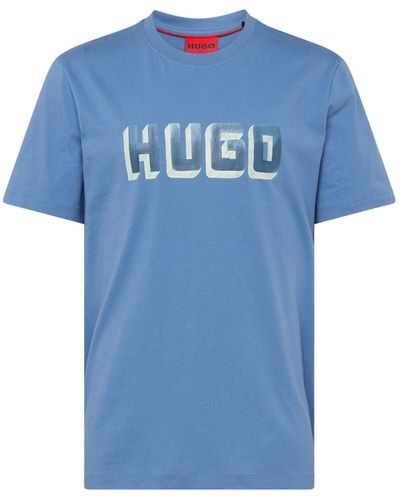 HUGO T-shirt 'daqerio' - Blau