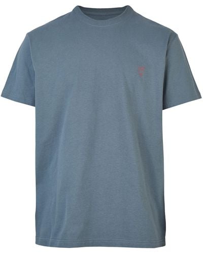 CLEPTOMANICX T-shirt 'sketch gull' - Blau