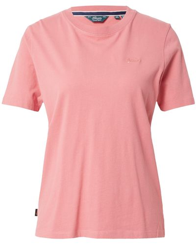 Superdry T-shirt 'essential' - Pink