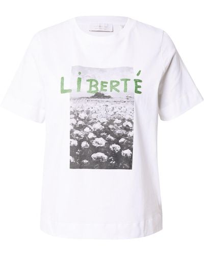 Rich & Royal T-shirt 'liberté' - Weiß