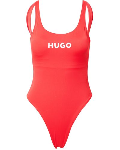 HUGO Badeanzug 'pure' - Rot