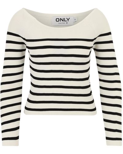 Only Petite Pullover 'bianka' - Weiß