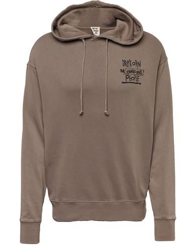 DRYKORN Hoodie 'drykorn x about you bradley_conscious' - Braun