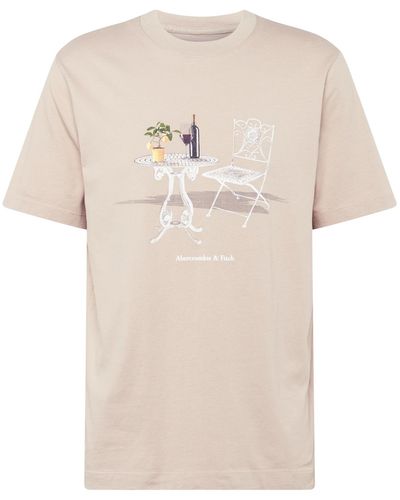Abercrombie & Fitch T-shirt - Natur