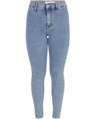 TOPSHOP – joni – gebleichte jeans - Blau