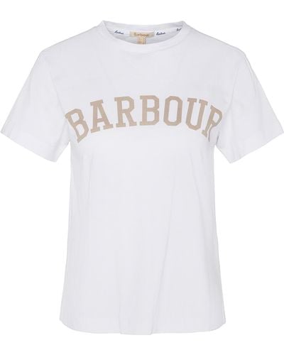Barbour T-shirt 'ella' - Weiß