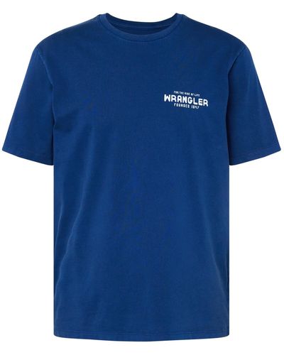 Wrangler T-shirt - Blau