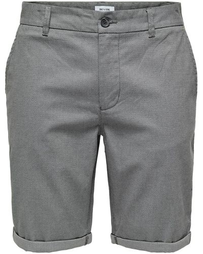 Only & Sons Shorts 'peter dobby' - Grau