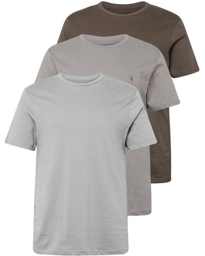 AllSaints T-shirt 'brace' - Grau