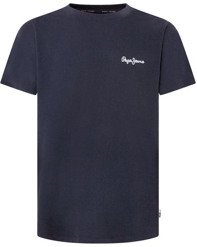 Pepe Jeans T-shirt 'single cliford' - Blau